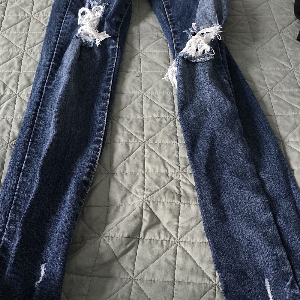 Distressed Blue Women's Jeans